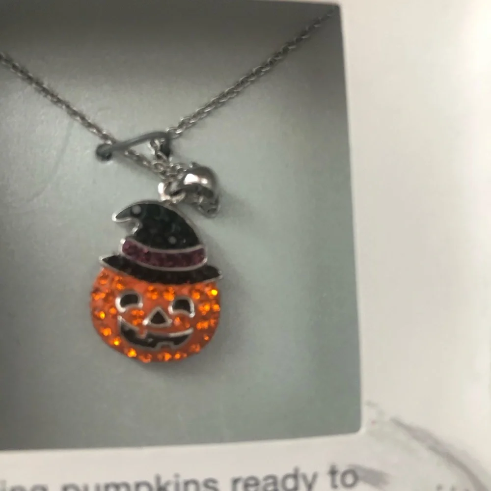 Halloween Jack o Lantern Necklace